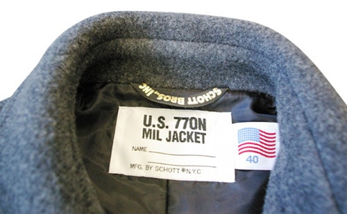 Victim x Schott Wool Pea Coat