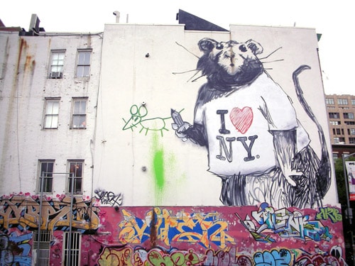 Banksy's Three Story Piece in Soho