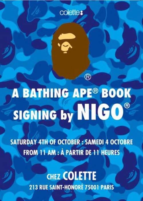 A Bathing Ape Book signing by Nigo