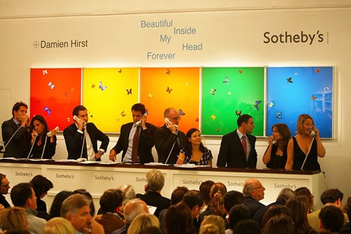 Damien Hirst "Beautiful Inside My Head Forever" Auction Recap