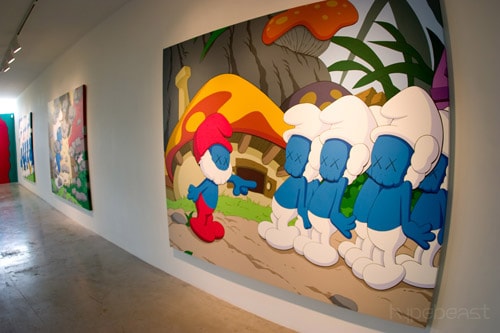 KAWS "Saturated" Show Opening