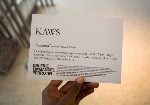 KAWS "Saturated" Show Opening