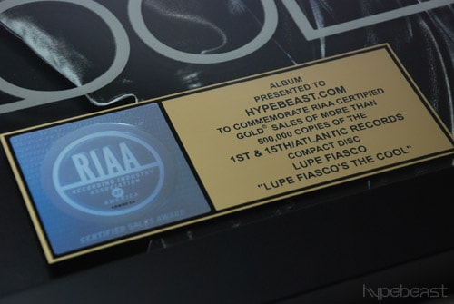 "Lupe Fiasco's The Cool" Certified Gold for HYPEBEAST