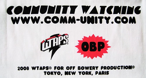 OBP x Supreme & WTAPS Off Off Bowery Exhibition Tees