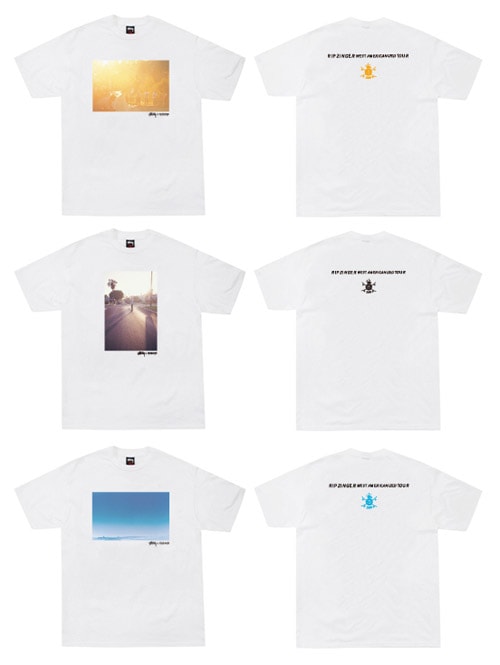 Rip Zinger x Stussy "West Americanized Tour" Tees