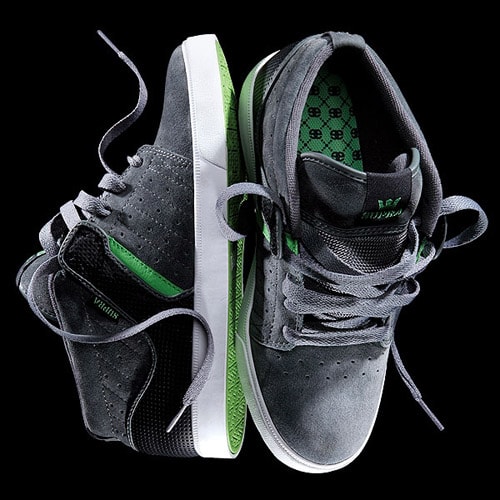 Supra Grey Suede Diablo Mid - Erik Ellington Signature Model