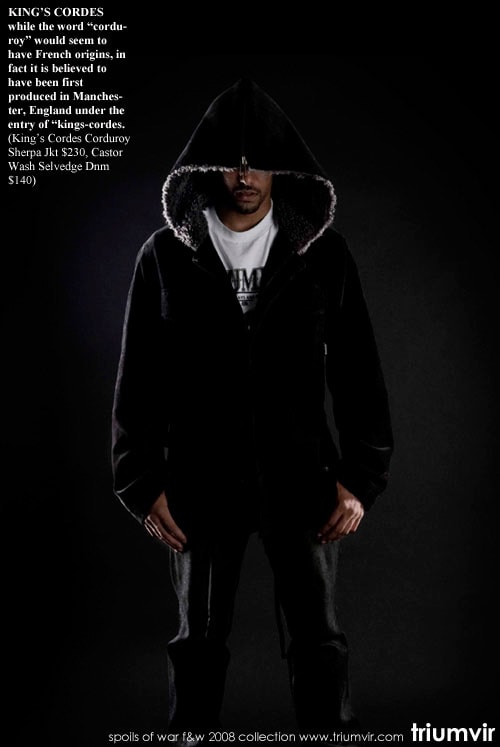 Triumvir 2008 Fall/Winter "Spoils of War" Collection