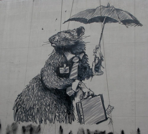 Banksy's Business Rat Piece