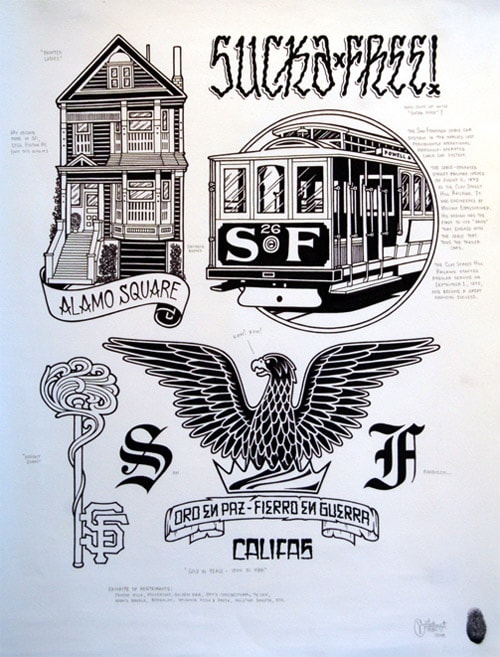 Mike Giant "Greetings From San Francisco" Exhibition 