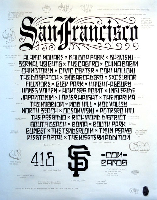 Mike Giant "Greetings From San Francisco" Exhibition 
