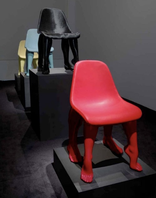 Pharrell's Perspective Chairs at Gallerie Emmanuel Perrotin