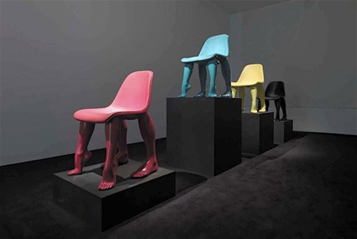 Pharrell's Perspective Chairs at Gallerie Emmanuel Perrotin