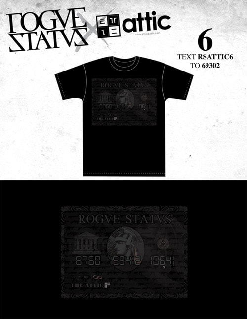 Attic x Rogue Status "RS Black Friday" T-shirt Contest Voting