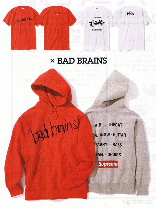 Bad Brains x Supreme 2008 Fall/Winter Collection