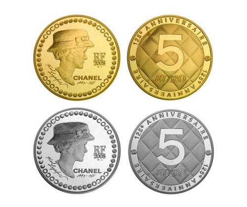 Coco Chanel 125th Anniversary Coin Set