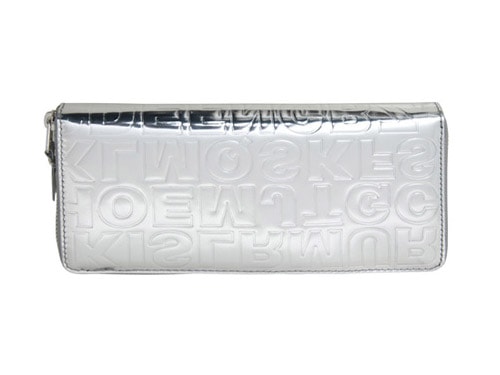 Comme des Garcons Silver Embossed Wallets