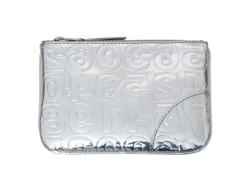 Comme des Garcons Silver Embossed Wallets