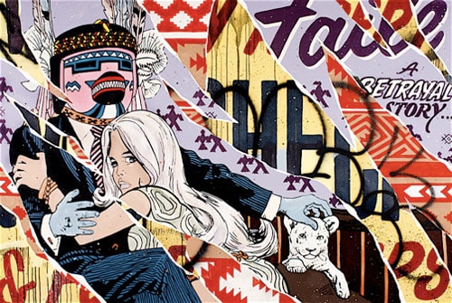FAILE | "Lost In Glittering Shadows" at Lazarides Gallery