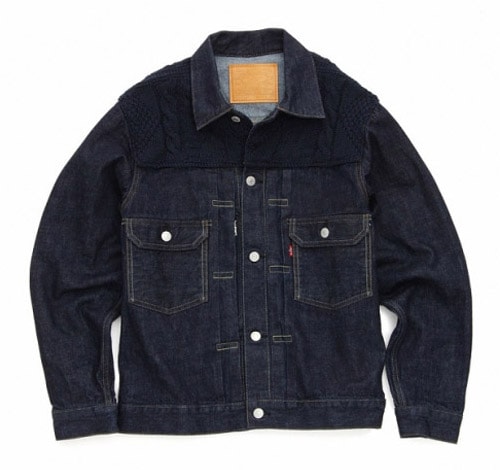 Levi's Fenom 2nd Type Navy Knit Custom Jacket