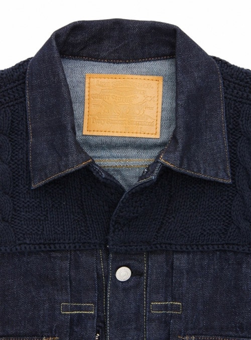 Levi's Fenom 2nd Type Navy Knit Custom Jacket