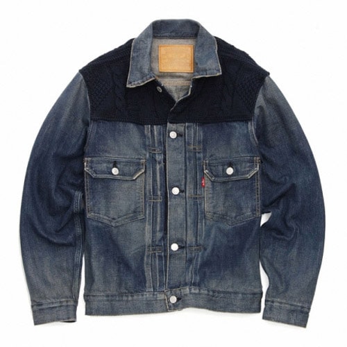 Levi's Fenom 2nd Type Navy Knit Custom Jacket