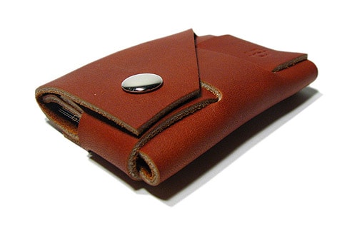 Tanner Goods London Tan | Stone Grey Suede Cardholders 