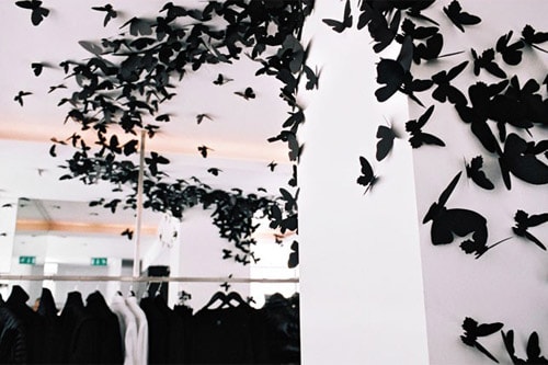 Andrea Mastrovito | Butterfly Installation at Dior Homme Paris