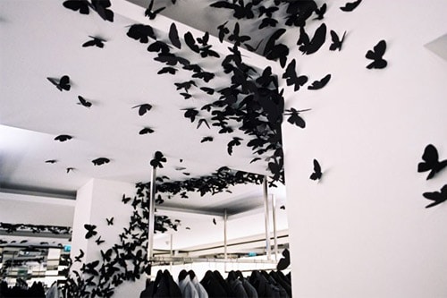 Andrea Mastrovito | Butterfly Installation at Dior Homme Paris