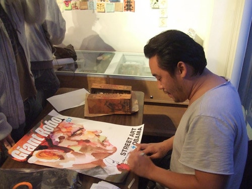 David Choe's "Choegal" Signing