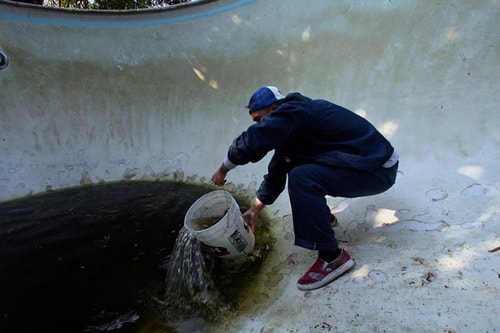 Forclosures leading to Skateable Empty Pools