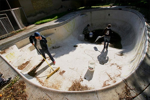 Forclosures leading to Skateable Empty Pools