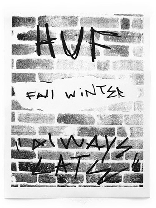 HUF 2008 Fall/Winter "Always Late" Lookbook