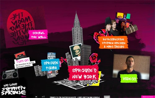 We Love Stephen Sprouse Website & Interview with Marc Jacobs