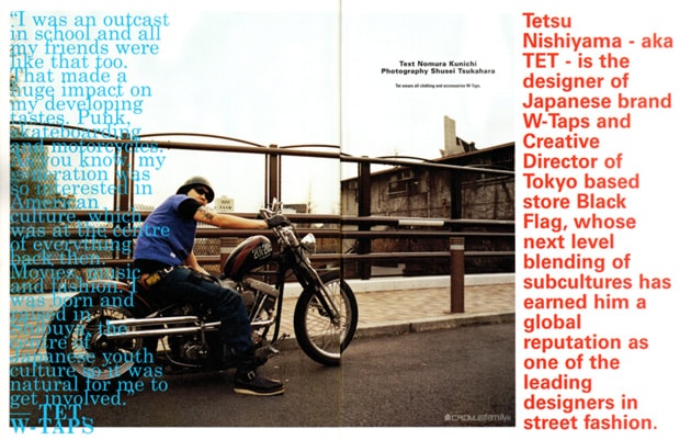 i-D Magazine Feature with Tetsu Nishiyama of WTAPS