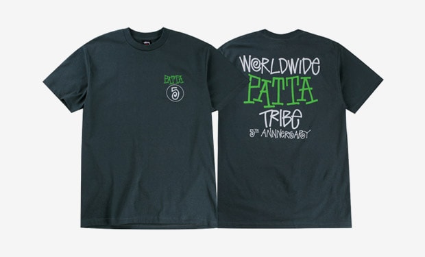 patta-stussy-5th-anniversary-tee
