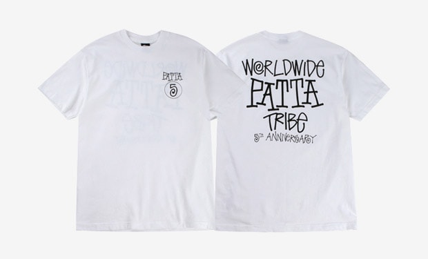patta-stussy-5th-anniversary-tee