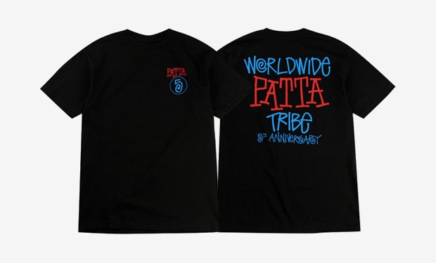 patta-stussy-5th-anniversary-tee