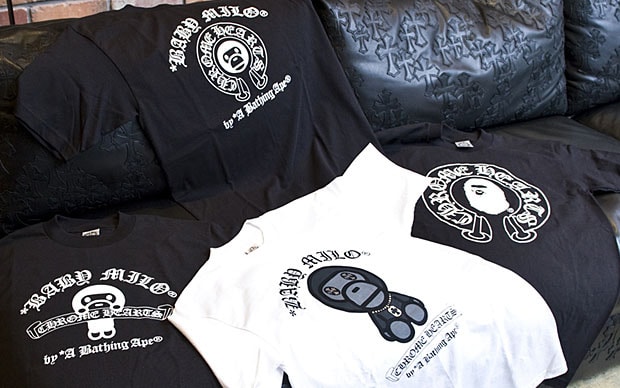 bathing-ape-chrome-hearts-tshirt