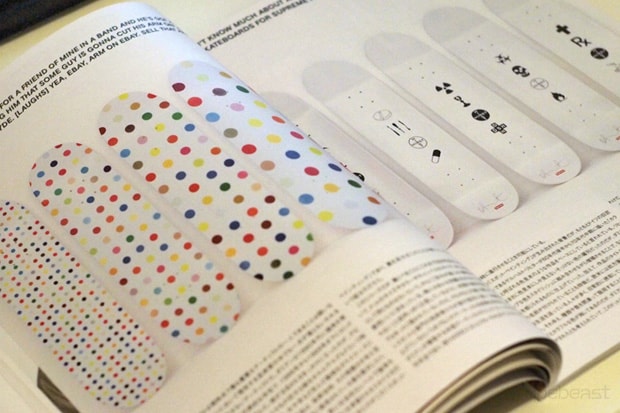 Damien Hirst for Supreme Spot Decks and Box Logo Tee