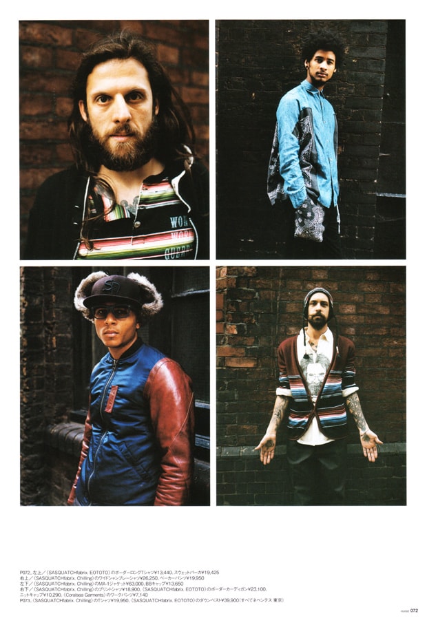 SASQUATCHfabrix. 2009 Fall/Winter "Chilling" Feature in Huge Magazine