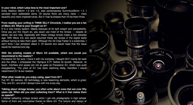 "Our Camera's Life" THINK SILLY Feature with Hiroshi Fujiwara & TK