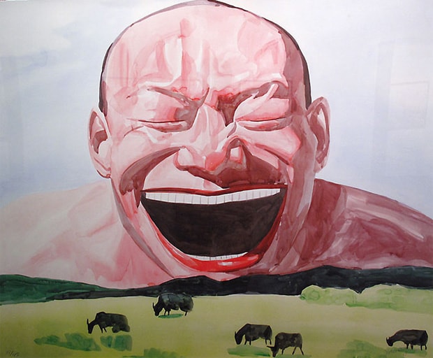 yue-minjun-smile-ism-exhibition-recap