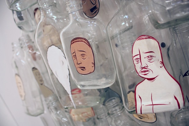 barry-mcgee-99-bottle-installation