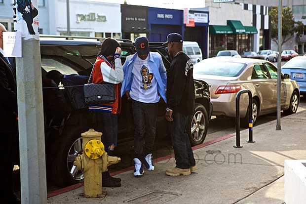 Kid Cudi x A Bathing Ape Baby Milo Los Angeles T-shirt Release Recap