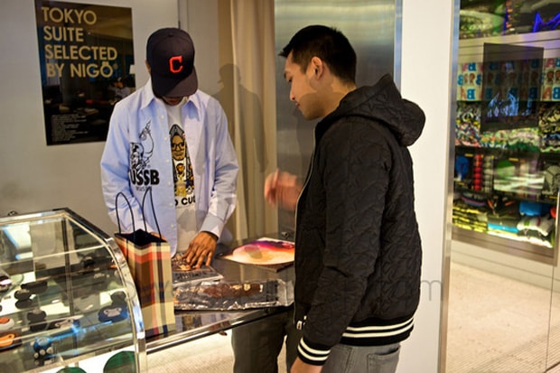 Kid Cudi x A Bathing Ape Baby Milo Los Angeles T-shirt Release Recap