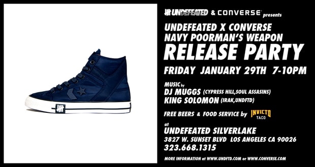 UNDFTD x Converse Poorman Navy Collection Lookbook 
