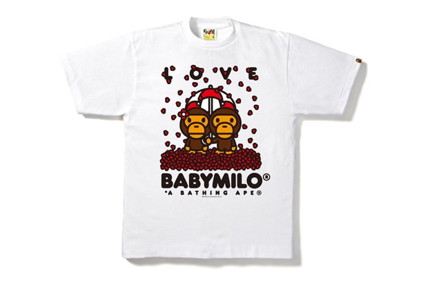 A Bathing Ape Love Baby Milo T-shirts