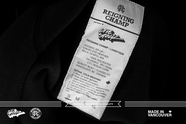 Livestock x Reigning Champ - Made In Vancouver