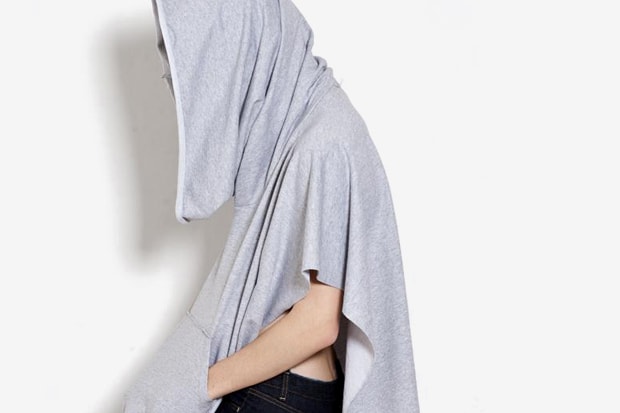 Oak Heather Grey Hooded Poncho