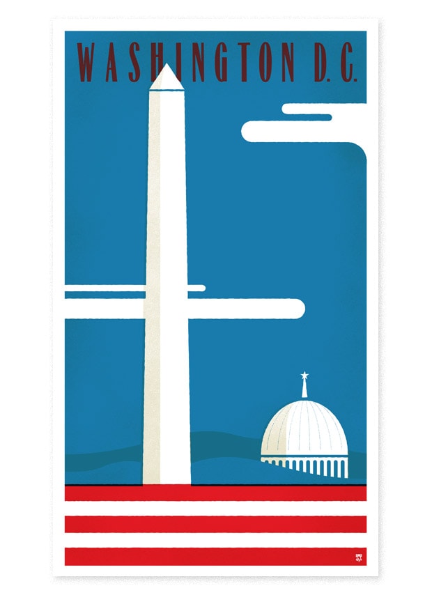 THE HEADS of STATE "From Sea to Shining Sea" Travel Poster Series